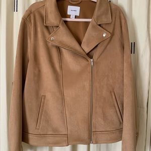 Old Navy sueded-knit moto jacket